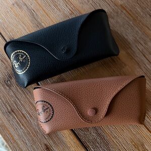 Ray-Ban Black and Tan Sunglass Cases